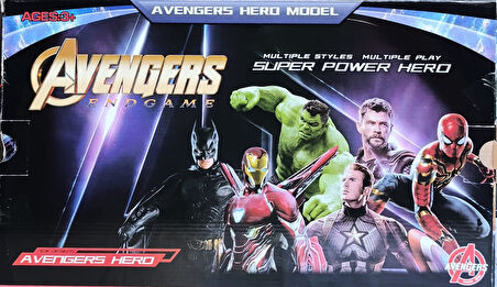 2156 AVENGERS SPİDERMAN MASKELİ HULK VE SPİDERMAN KARAKTER SETİ 17 cm