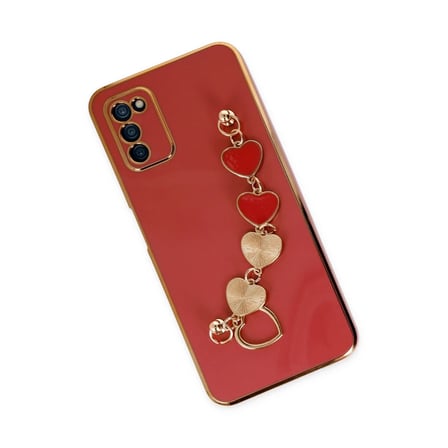 Samsung Galaxy A03S Kılıf Esila Silikon - Kırmızı