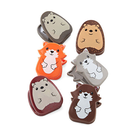 Kikkerland Orman Hayvanları Poşet Klipsi