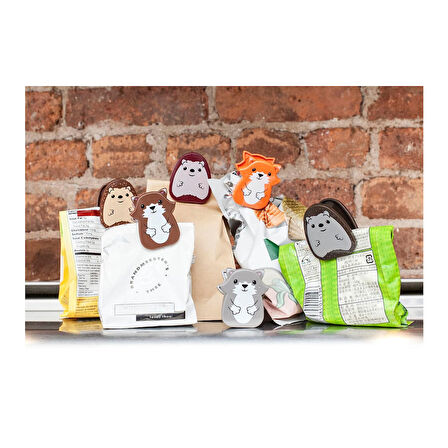 Kikkerland Orman Hayvanları Poşet Klipsi