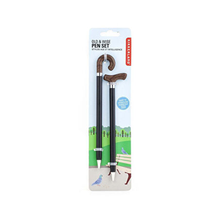 Pen Old And Wise Set - Baston Tükenmez Kalemler - 2li Set