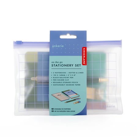 Kikkerland Inkerie Dosyalı On The Go Stationery Set Kırtasiye Seti