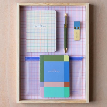 Kikkerland Inkerie Dosyalı On The Go Stationery Set Kırtasiye Seti