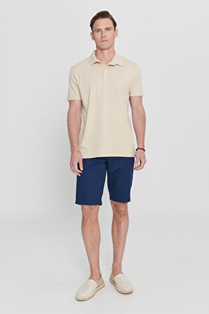 Standart Fit Normal Kesim %100 Pamuk Baskılı Polo Yaka Tişört