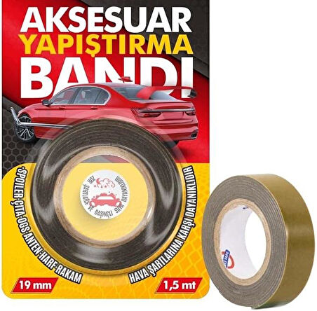 Oto Aksesuar Yapıştırma Bandı 12x12mm 48'Li