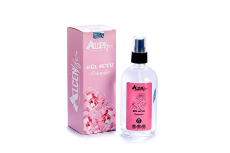 Alcenlife Gül Suyu Cam Şişe 250 ML.