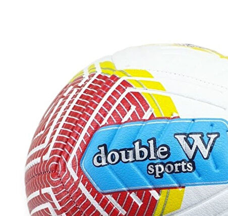 Futbol Topu Dikişli Kabartma Yüzey 420 gr No:5 - FB-680-KIRMIZI