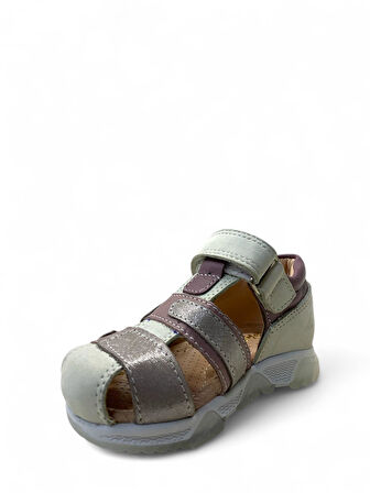 516 Bebek Deri Korseli Sandalet