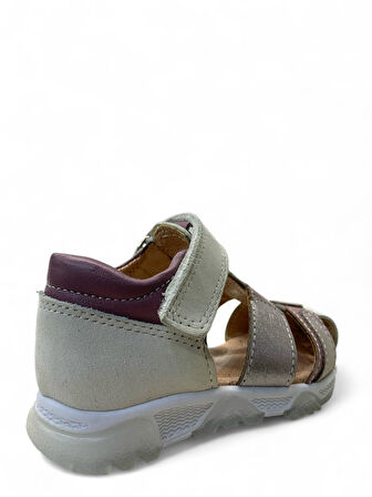 516 Bebek Deri Korseli Sandalet