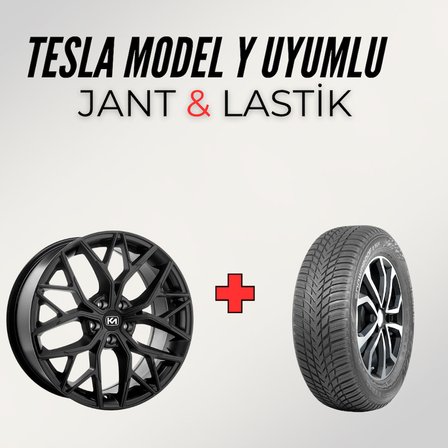 Tesla Model Y Uyumlu Nokian 255/40R20 Kış Lastiği 4 Adet Yılı:2024+KM 3420 20" Jant 4 Adet
