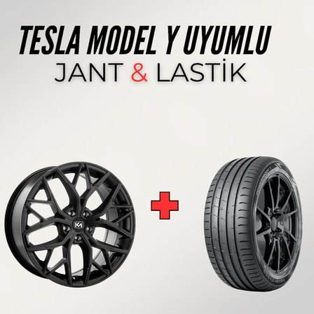 Tesla Model Y Uyumlu Nokian 255/40R20 Yaz Lastiği 4 Adet Yılı:2023+KM3420 20" Jant 4 Adet