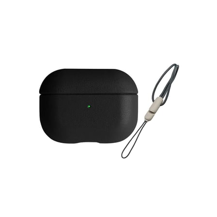 Apple Airpods 3 (3.nesil) 405 Deri Kılıf - Siyah