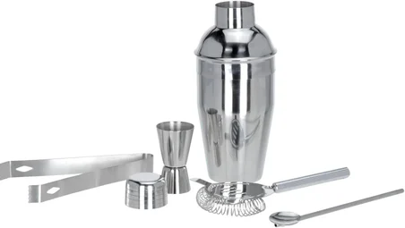 5 Parça Kokteyl Hazırlama Seti 550 Ml Beyaz 