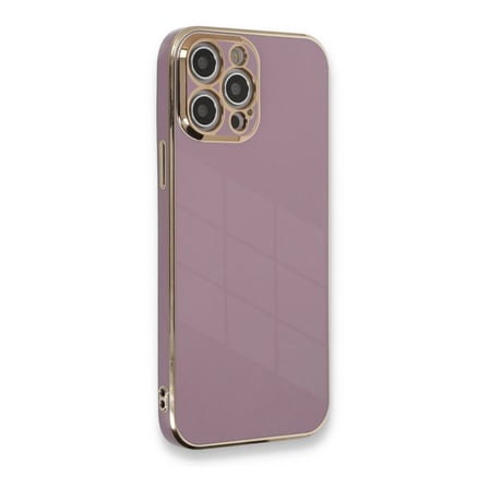 Apple İphone 12 Pro Max Kılıf Volet Silikon - Mor