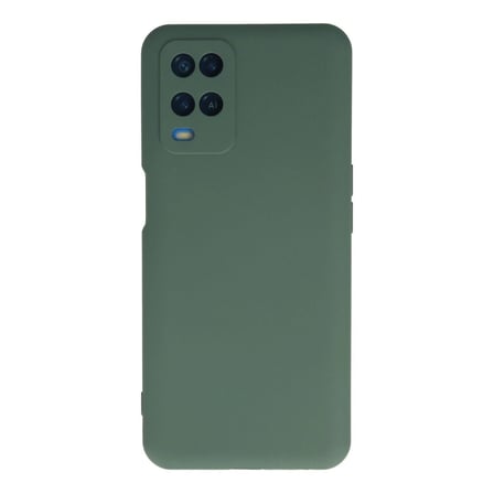 Oppo A54 4g Kılıf Nano İçi Kadife Silikon - Koyu Yeşil