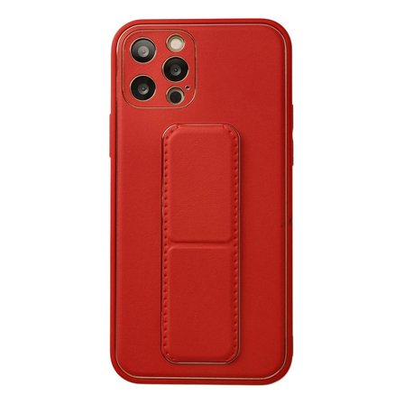 Apple İphone 12 Pro Kılıf Coco Deri Standlı Kapak - Kırmızı