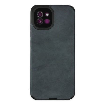 Samsung Galaxy A03 Kılıf Loop Deri Silikon - Lacivert