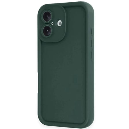 Apple İphone 16 Kılıf Viera Silikon - Koyu Yeşil