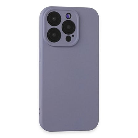 Apple İphone 15 Pro Kılıf Nano İçi Kadife Silikon - Lila