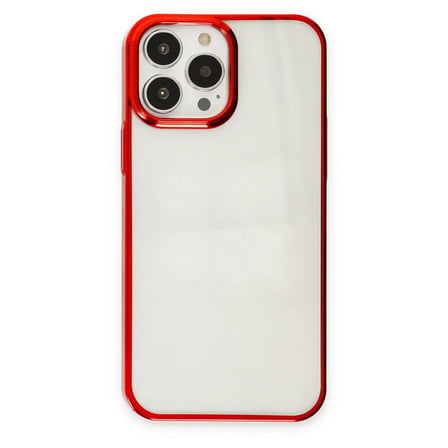 Apple İphone 13 Pro Max Kılıf Element Silikon - Kırmızı