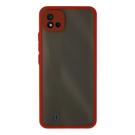 Realme C11 2021 Kılıf Montreal Silikon Kapak - Kırmızı
