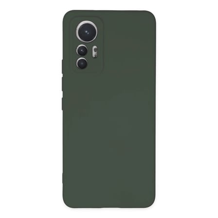 Xiaomi Mi 12 Lite Kılıf Nano İçi Kadife Silikon - Koyu Yeşil