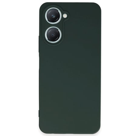 Vivo Y18 Kılıf First Silikon - Koyu Yeşil