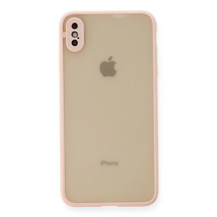 Apple İphone Xs Max Kılıf Montreal Silikon Kapak - Pembe