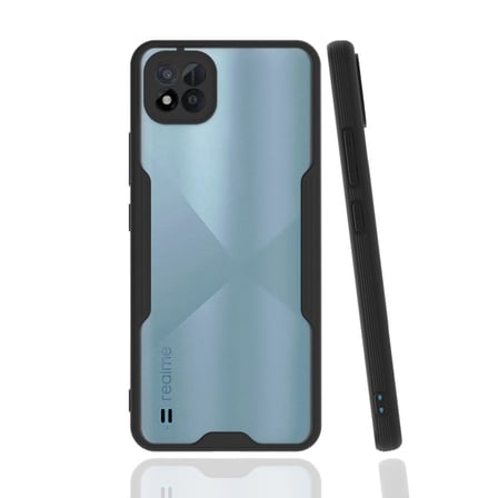 Realme C11 2021 Kılıf Platin Silikon - Siyah