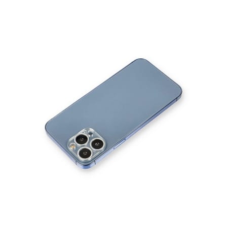 Apple İphone 12 Pro Shine Kamera Lens Koruma Cam - Gümüş