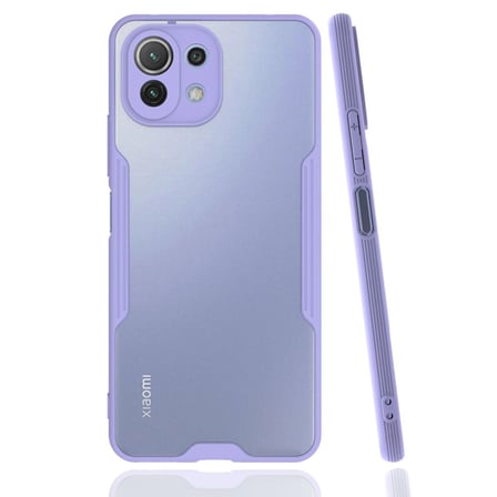 Xiaomi Mi 11 Lite Kılıf Platin Silikon - Lila