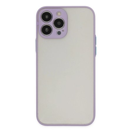 Apple İphone 15 Pro Max Kılıf Montreal Silikon Kapak - Mor