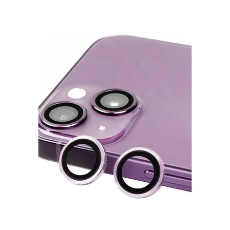Apple İphone 14 Plus Raze Metal Kamera Lens - Mor