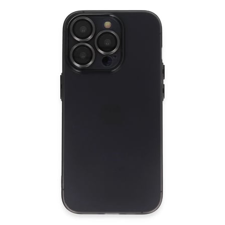 Apple İphone 13 Pro Max Kılıf Luko Lens Silikon - Siyah