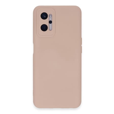 Realme 9i 4g Kılıf Nano İçi Kadife Silikon - Pudra
