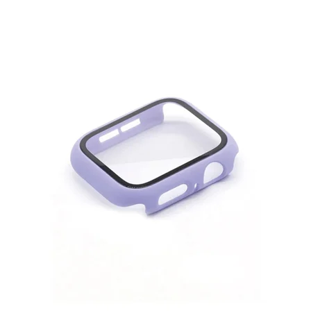 Apple Watch 38mm Camlı Kasa Ekran Koruyucu - Lila