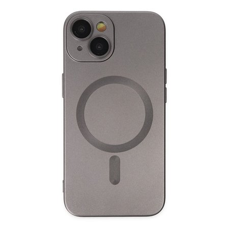 Apple İphone 14 Plus Kılıf Moshi Lens Magneticsafe Silikon - Füme