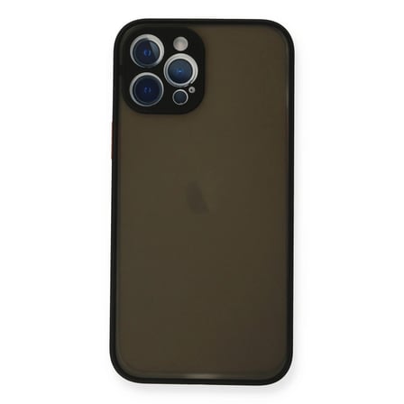 Apple İphone 12 Pro Max Kılıf Montreal Silikon Kapak - Siyah