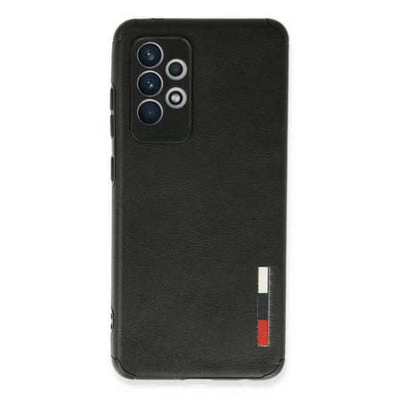 Samsung Galaxy A72 Kılıf Loop Deri Silikon - Siyah