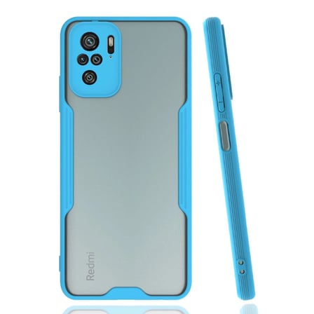 Xiaomi Redmi Note 10 Kılıf Platin Silikon - Mavi