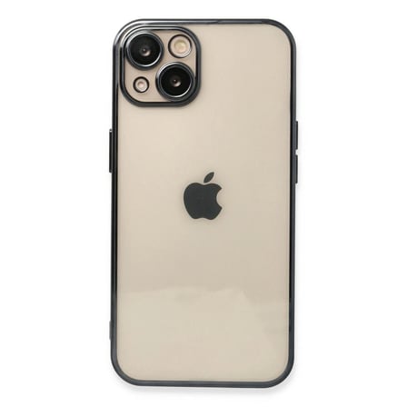 Apple İphone 14 Kılıf Razer Lensli Silikon - Siyah