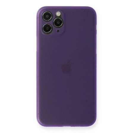 Apple İphone 11 Pro Max Kılıf Pp Ultra İnce Kapak - Mor