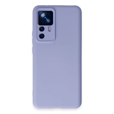 Xiaomi Mi 12t Pro Kılıf Nano İçi Kadife Silikon - Lila