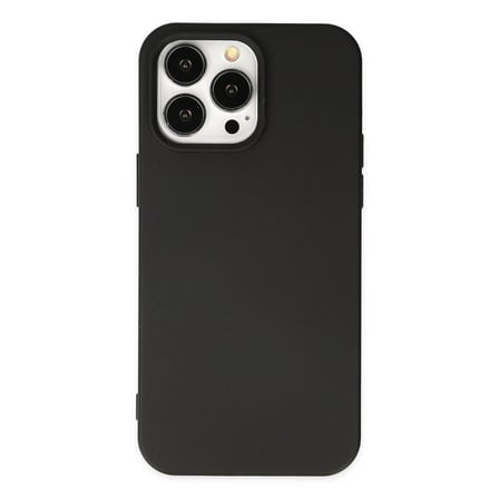 Apple İphone 14 Pro Kılıf Nano İçi Kadife Silikon - Siyah