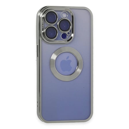 Apple İphone 15 Pro Max Kılıf Slot Silikon - Gümüş
