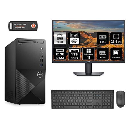 Dell Vostro 3020 i5 13400 12GB 1TB SSD W11P N2046VDT3020MTU MASAÜSTÜ PC & 23.8" MONİTÖR 