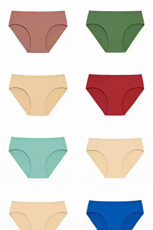 Kadın MI Külot Büyük Beden Yüksek Bel 1. Kalite TEN Renk 4XL ve 5XL Seçenekleriyle