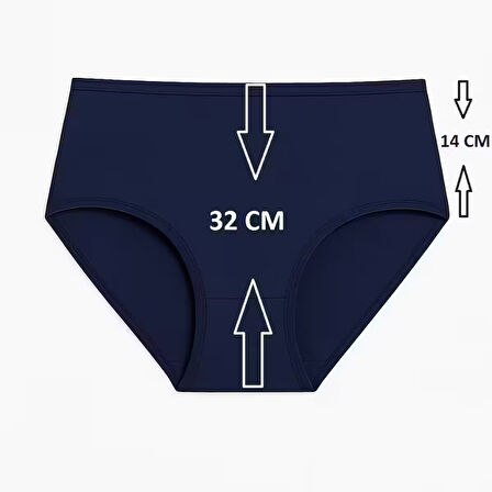 Kadın MI Külot Büyük Beden Yüksek Bel 1. Kalite TEN Renk 4XL ve 5XL Seçenekleriyle