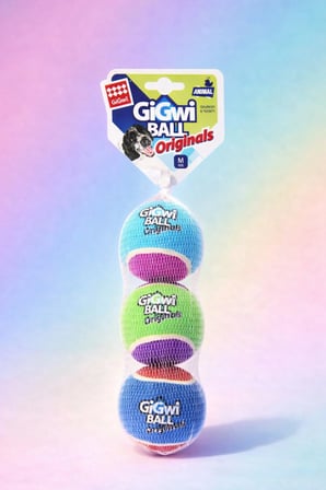 Ball Originals Sesli Köpek Oyun Topu 6 cm - 3'lü Paket - Orta & Büyük Irk