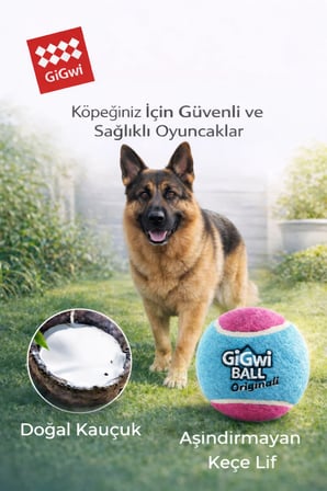 Ball Originals Sesli Köpek Oyun Topu 6 cm - 3'lü Paket - Orta & Büyük Irk